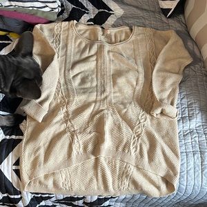 Gianni Bini sweater, scalloped bottom detail.